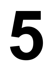 image of number 5
